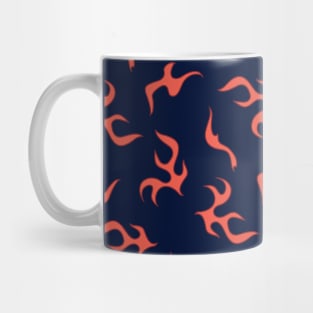 Red and Blue Flame Aesthetic Mug
